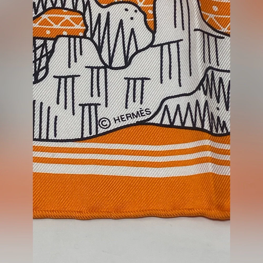 Hermes Les Canyons Etoiles Bandana 55 By Pierre Marie - Picture 7 of 16